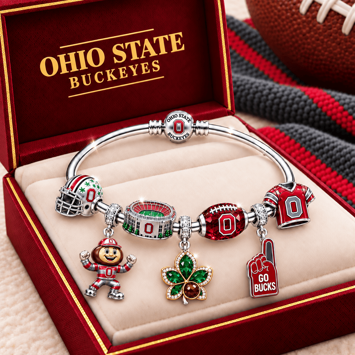 OSB Silver Charm Bracelet Set TMH