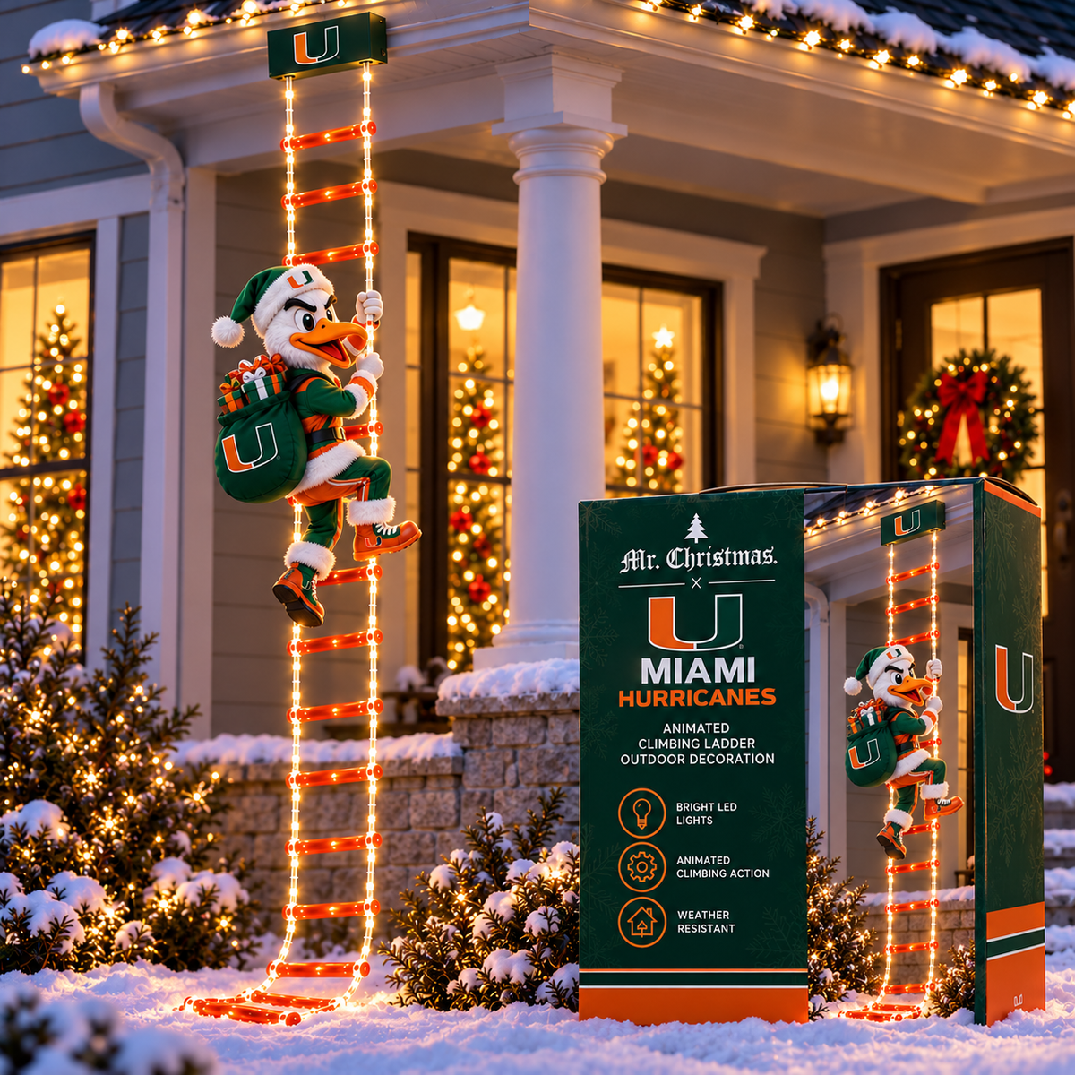 MHC Animated Climbing Ladder Christmas Decoration BMD