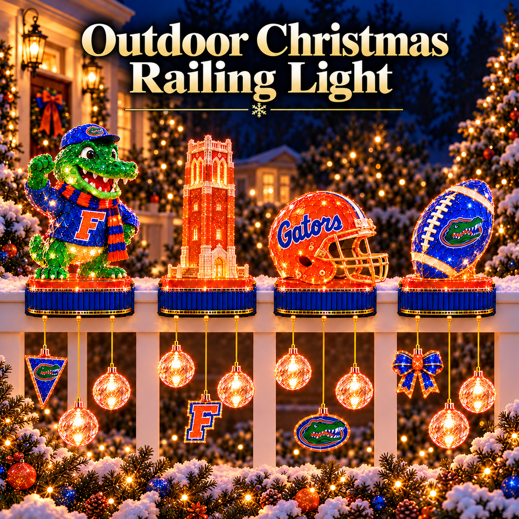 Premium FGT Outdoor Christmas Railing Ligh TTMH