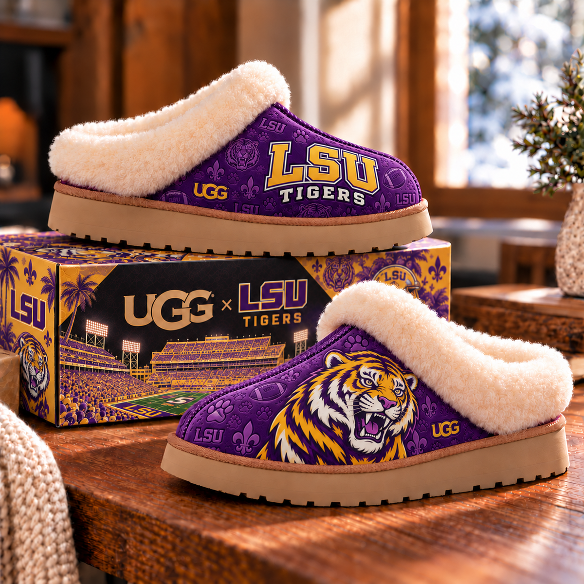 Premium LSU Fur Lined Slippers PDL