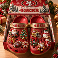 SF49 Premium Christmas Glitter Charm Clogs NTTB