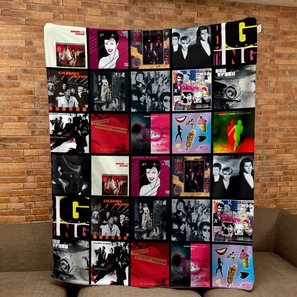 DRDR Albums Collage Sherpa Blanket DNBN