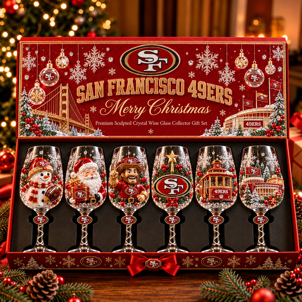 SF49 Premium Sculpted Crystal Wine Glass Collector Set TTNL