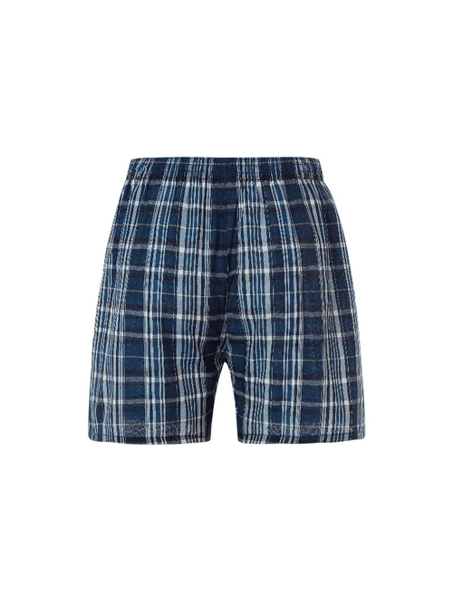 10pcs Men's Underwear Spring/Summer Boxer Shorts Comfort Elastic Waistband Colored Check Baggy Briefs Random Colors