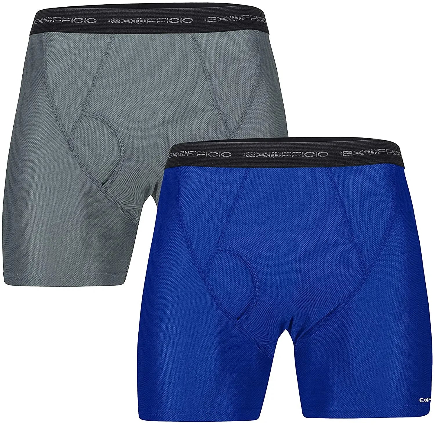 ExOfficio Men's Boxer Brief 2 Pack Men Sports Mesh Boxer Quick Drying Lightweight Breathable Outdoor Men Underwear USA Size
