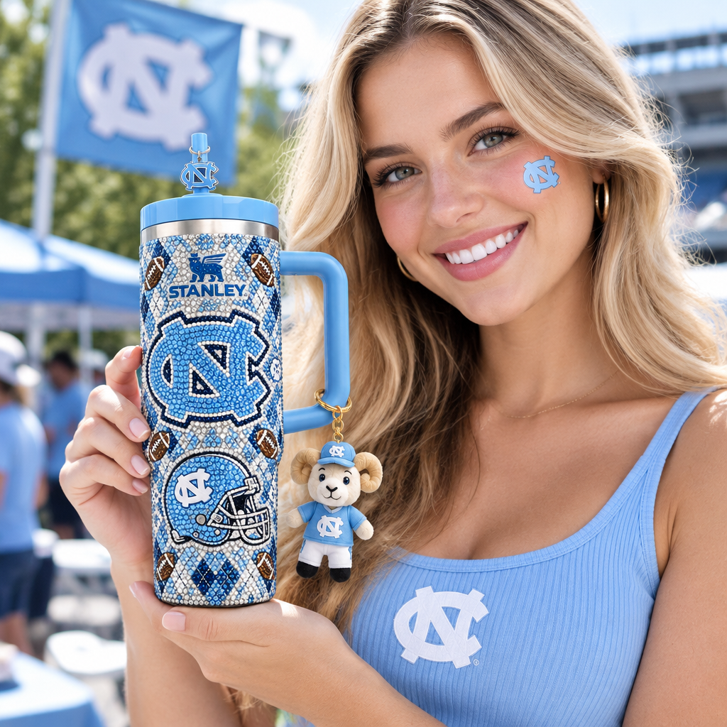 North Carolina Tar Heels 40oz Tumbler With Handle TTNL